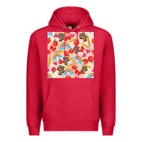 Cardinal back to school seamless pattern 4 (3600x3600) Premium Hoodie - AdoDesignShop