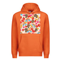 Carrot back to school seamless pattern 4 (3600x3600) Premium Hoodie - AdoDesignShop