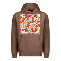Chestnut back to school seamless pattern 4 (3600x3600) Premium Hoodie - AdoDesignShop
