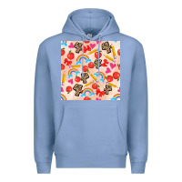 Colony Blue back to school seamless pattern 4 (3600x3600) Premium Hoodie - AdoDesignShop