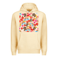Pina Colada back to school seamless pattern 4 (3600x3600) Premium Hoodie - AdoDesignShop