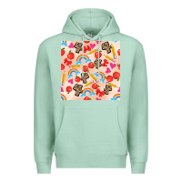 Seafoam back to school seamless pattern 4 (3600x3600) Premium Hoodie - AdoDesignShop