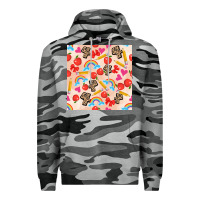 Slate Camo back to school seamless pattern 4 (3600x3600) Premium Hoodie - AdoDesignShop