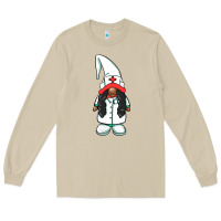 Mushroom african american nurse gnome Long Sleeve Tee - BarkalooDesign