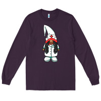 Plum african american nurse gnome Long Sleeve Tee - BarkalooDesign