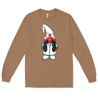 Toasted Coconut african american nurse gnome Long Sleeve Tee - BarkalooDesign