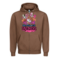 Chestnut Just a girl obsessed with sneakers Zipper Hoodie - RanaPortraitStore