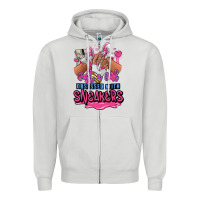 Dove Grey Just a girl obsessed with sneakers Zipper Hoodie - RanaPortraitStore
