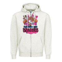 Oatmeal Heather Just a girl obsessed with sneakers Zipper Hoodie - RanaPortraitStore