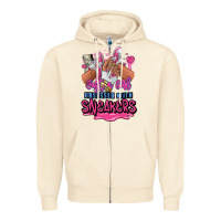 Sandshell Just a girl obsessed with sneakers Zipper Hoodie - RanaPortraitStore