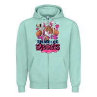 Seafoam Just a girl obsessed with sneakers Zipper Hoodie - RanaPortraitStore