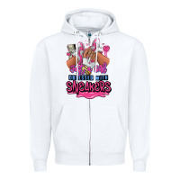 White Just a girl obsessed with sneakers Zipper Hoodie - RanaPortraitStore