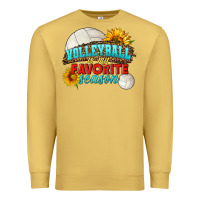 Antique Gold volleyball is my favorite season Premium Sweatshirt - HRA Design Shop