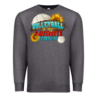 Charcoal Heather volleyball is my favorite season Premium Sweatshirt - HRA Design Shop