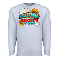 Heather Grey volleyball is my favorite season Premium Sweatshirt - HRA Design Shop