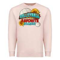 Pale Pink volleyball is my favorite season Premium Sweatshirt - HRA Design Shop