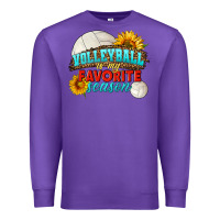 Purple volleyball is my favorite season Premium Sweatshirt - HRA Design Shop