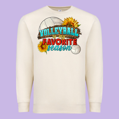 Volleyball Is My Favorite Season Premium Sweatshirt Designed By Hra Design Shop