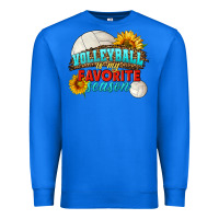 True Royal volleyball is my favorite season Premium Sweatshirt - HRA Design Shop