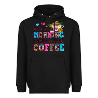 Black start your morning with a cup of coffee Heavyweight Hoodie - Zillion Design Studio