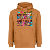 Meerkat start your morning with a cup of coffee Heavyweight Hoodie - Zillion Design Studio