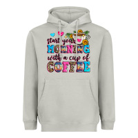 Moon Dust start your morning with a cup of coffee Heavyweight Hoodie - Zillion Design Studio