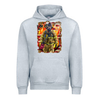 Heather Grey Firefighter Fire And American Urban Hoodie - LillyAllenDesigns