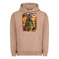 Pigment Burro Firefighter Fire And American Urban Hoodie - LillyAllenDesigns