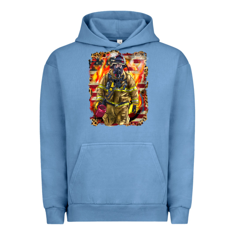 Firefighter Fire And American Urban Hoodie by LillyAllenDesigns | Teevron