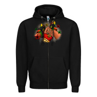 Black Juneteenth black girl sneakers Zipper Hoodie - RanaPortraitStore
