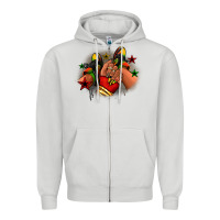Dove Grey Juneteenth black girl sneakers Zipper Hoodie - RanaPortraitStore