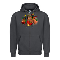 Smoke Juneteenth black girl sneakers Zipper Hoodie - RanaPortraitStore
