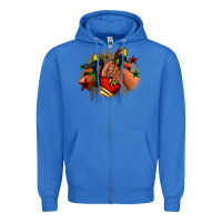 True Royal Juneteenth black girl sneakers Zipper Hoodie - RanaPortraitStore