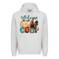 Dove Grey welcome to our coop Premium Hoodie - Artiststas