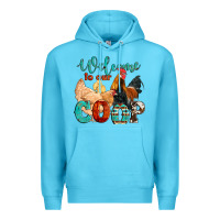 Ocean Blue welcome to our coop Premium Hoodie - Artiststas