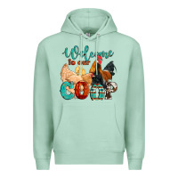 Seafoam welcome to our coop Premium Hoodie - Artiststas