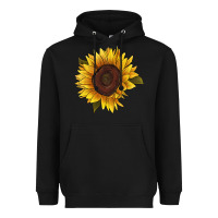 Black sunflower Heavyweight Hoodie - RanaPortraitStore