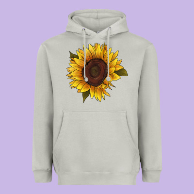 Sunflower Heavyweight Hoodie Designed By Ranaportraitstore