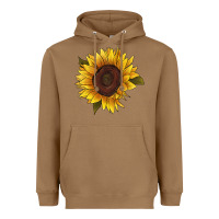 Toasted Coconut sunflower Heavyweight Hoodie - RanaPortraitStore