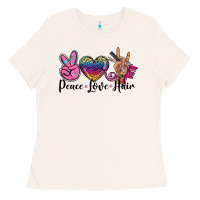Bone peace love hair Ladies Tee - BarkalooDesign