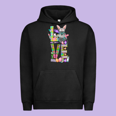 Love Easter Nurse Urban Hoodie Designed By Nancycooperartshop