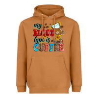 Meerkat my blood type is coffee Heavyweight Hoodie - Zillion Design Studio