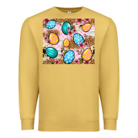 Antique Gold Easter eggs cowhide leopard tumbler Easter Day Premium Sweatshirt - Neo Western