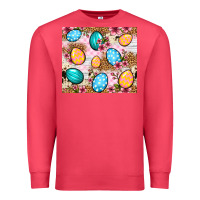 Cardinal Easter eggs cowhide leopard tumbler Easter Day Premium Sweatshirt - Neo Western