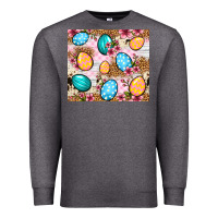 Charcoal Heather Easter eggs cowhide leopard tumbler Easter Day Premium Sweatshirt - Neo Western