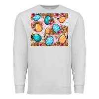 Dove Grey Easter eggs cowhide leopard tumbler Easter Day Premium Sweatshirt - Neo Western