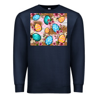 Navy Easter eggs cowhide leopard tumbler Easter Day Premium Sweatshirt - Neo Western