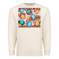 Sandshell Easter eggs cowhide leopard tumbler Easter Day Premium Sweatshirt - Neo Western