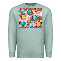 Seafoam Easter eggs cowhide leopard tumbler Easter Day Premium Sweatshirt - Neo Western