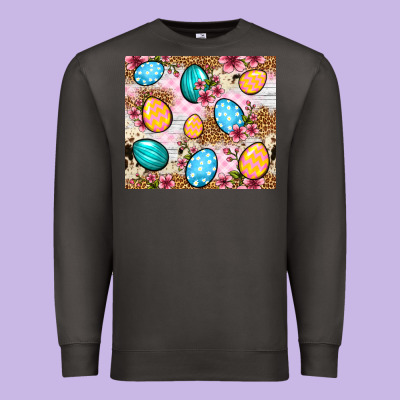 Easter Eggs Cowhide Leopard Tumbler Easter Day Premium Sweatshirt Designed By Neo Western